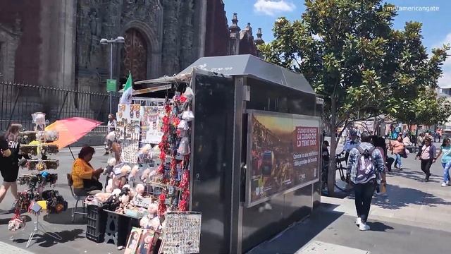 Прогулка по Мехико (Мексика). Площадь Конституции. Часть 1 смотреть онлайн