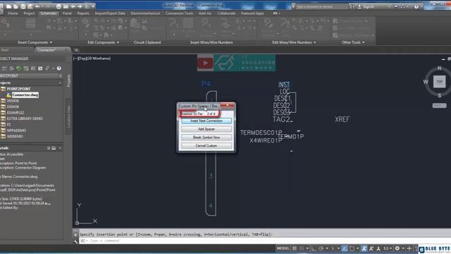 AutoCAD Electrical Tutorial - 045 - Insert a break of the connector смотреть онлайн