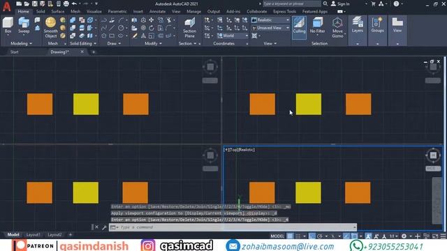 How to Change Single to Multiple Viewports in AutoCAD workspace - QasimCAD смотреть онлайн