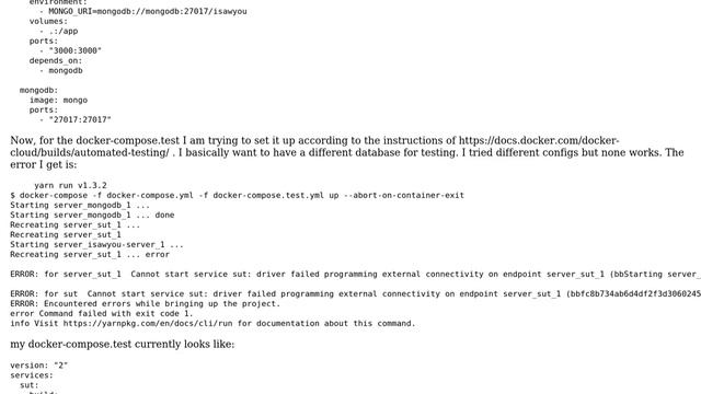 DevOps & SysAdmins: Setting up docker.compose.test : 3000 port already allocated (2 Solutions!!) смотреть онлайн