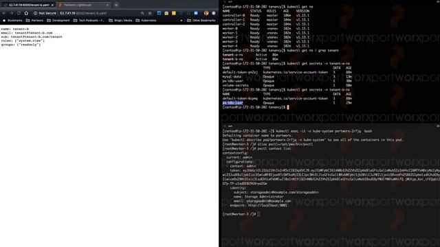 Secure Multi-tenancy for Kubernetes PVCs using Portworx Security and RBAC смотреть онлайн