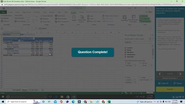 Excel 4A And 4B Simulation Quiz | Complete Academics Help смотреть онлайн