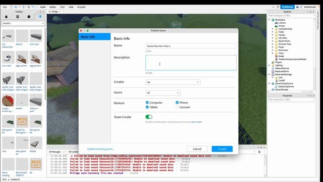 ROBLOX STUDIO | Как Сделать автосалон смотреть онлайн