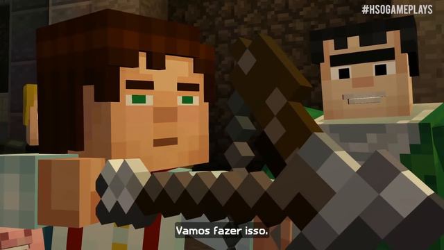 MINECRAFT STORY MODE #05 - FINAL do Episódio 01 - GAMEPLAY EM PORTUGUÊS смотреть онлайн