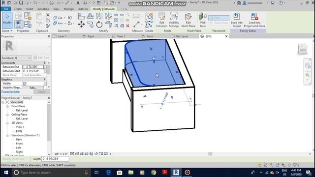 Revit Beginner Tutorial - Furniture Family смотреть онлайн