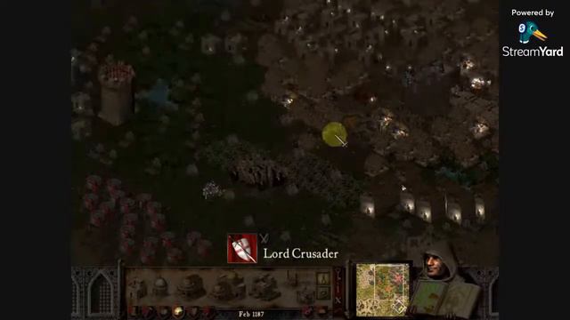 Stronghold crusader night mod (Gameplay) [Surrounded by fire in a dark night ] | Cric Vela | смотреть онлайн