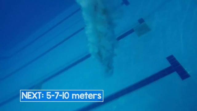 JUMP INTO THE FLOATY RING | Swimming pool impossible shapes challenge смотреть онлайн