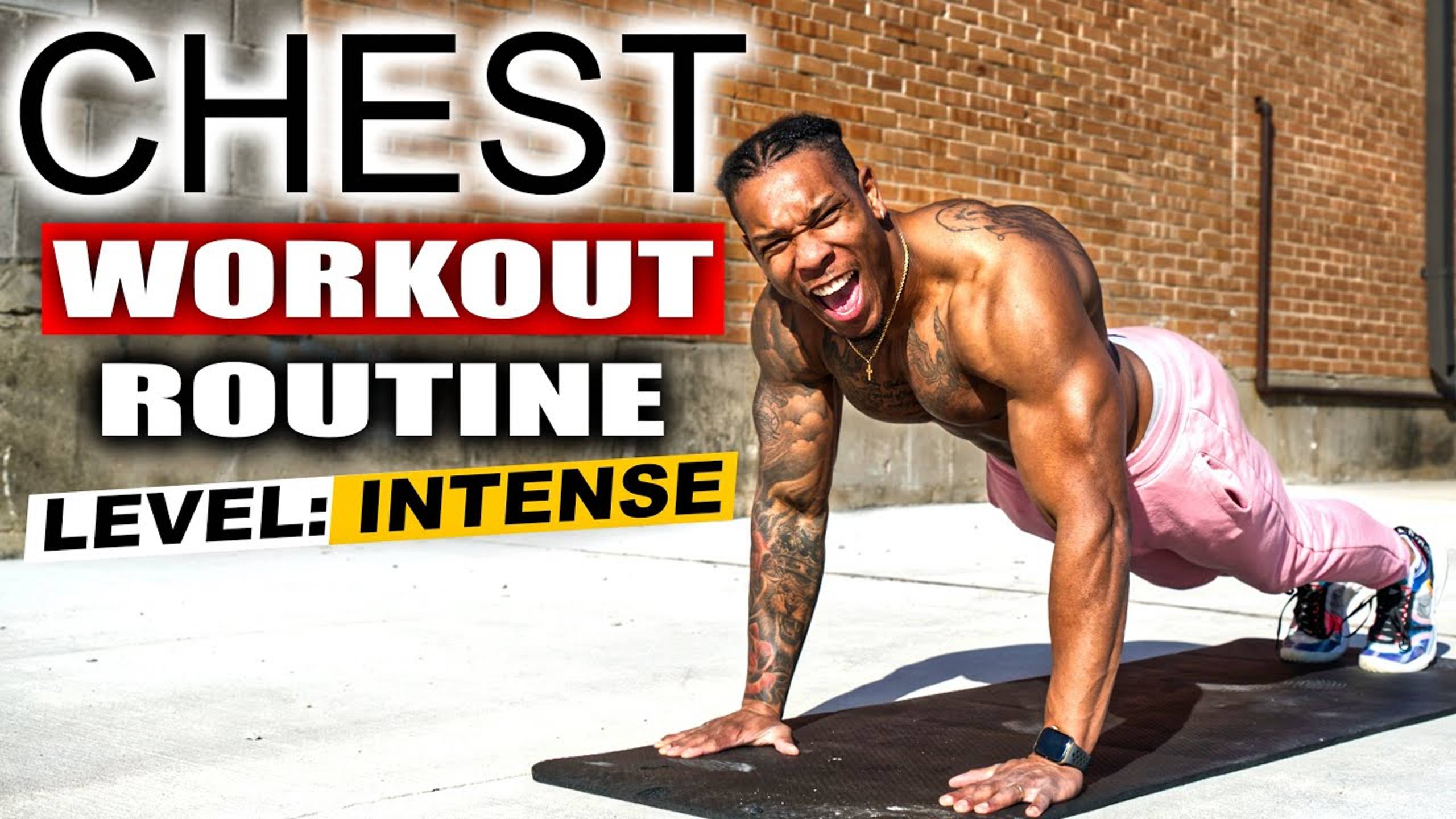 15 MINUTE INTENSE CHEST WORKOUT(NO EQUIPMENT) смотреть онлайн