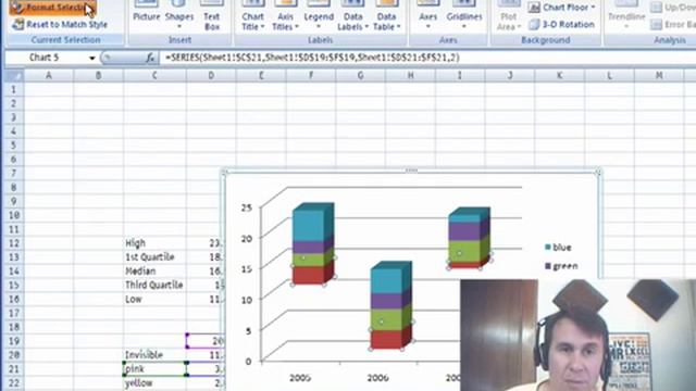 Excel - Create a Floating Quartile Chart in Excel with Formulas & Charting Techniques - Episode 114 смотреть онлайн