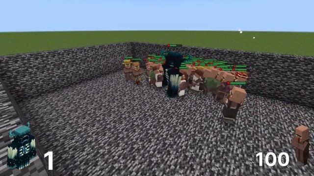 Can 100 Villagers Defeat Warden ? | Minecraft Epic Mob Battle ?? смотреть онлайн