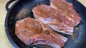 Как приготовить мясо чтобы попросили ещё! Свинина, АНТРЕКОТ на сковороде.