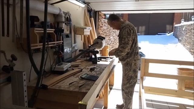 Кровать из дуба, копировал из курса Юрия Примаченко, а получилось по своему. смотреть онлайн