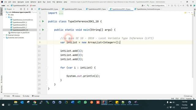 Type Inference - Java 10 смотреть онлайн