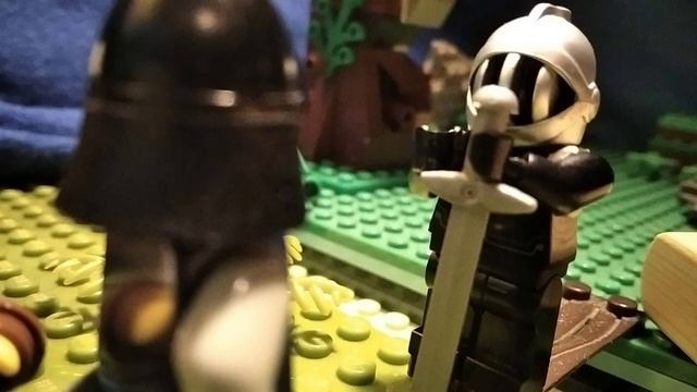 LEGO MONTY PYTHON HOLY GRAIL Tis but a scratch! The Black Knight part 1 stop motion animation смотреть онлайн
