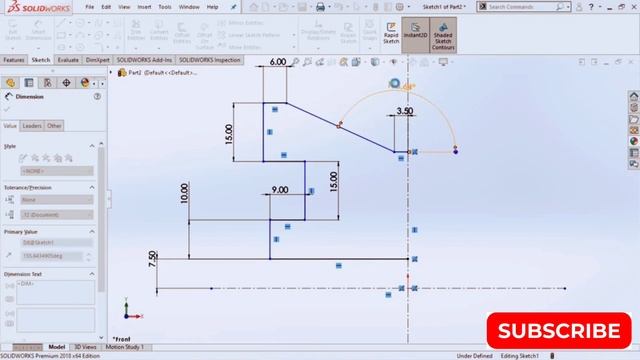 CAD Tutorial, Revolve and Sketch Mirror, Pulley. смотреть онлайн