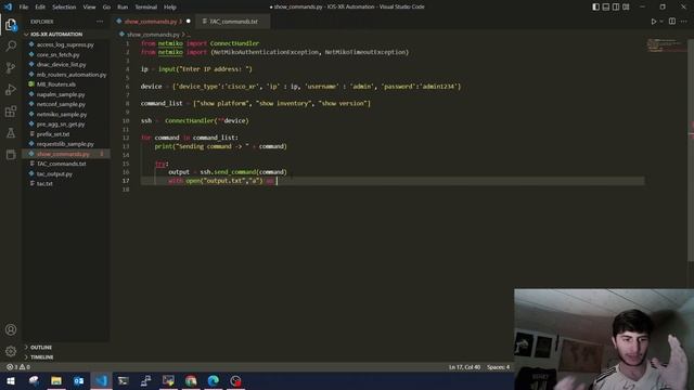 Network automation: Get your data from any device in seconds by using Python script via Netmiko смотреть онлайн