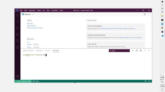 Язык Си. #013. VSCode + WSL.
