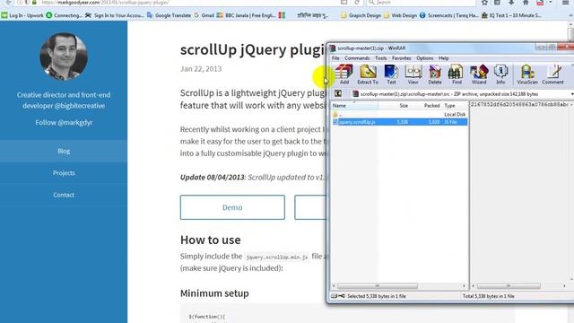 How to use Scroll Up jQuery plugin смотреть онлайн