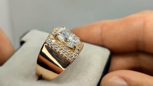 Кольцо красное золото 585 проба муассаниты 4,55 кт смотреть онлайн