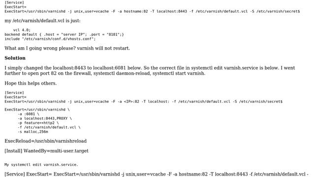 DevOps & SysAdmins: Why is varnish not restarting after I change port? смотреть онлайн