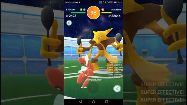 6 Bug type pokemom vs Alakazam raid boss in rain - Confusion/Future sight смотреть онлайн