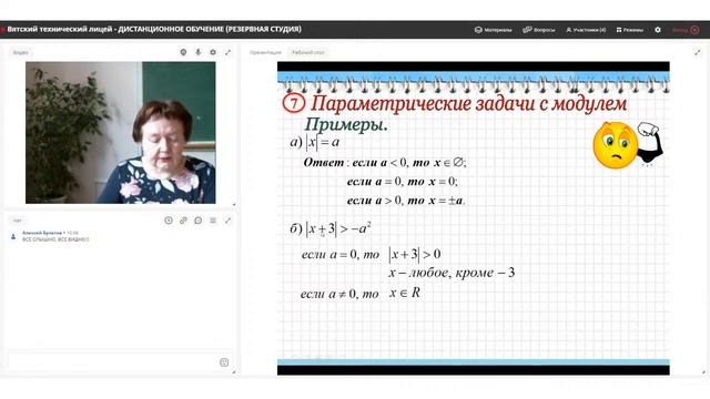 Элективный курс "Решение задач с параметрами" 10кл Занятие №4 смотреть онлайн