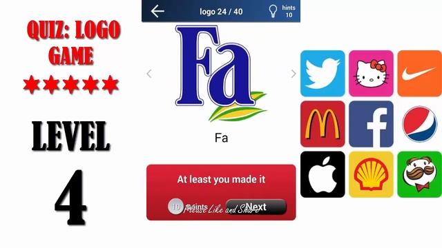 Quiz: Logo Game Level 4 - All Answers - Walkthrough ( By Lemmings at work ) смотреть онлайн