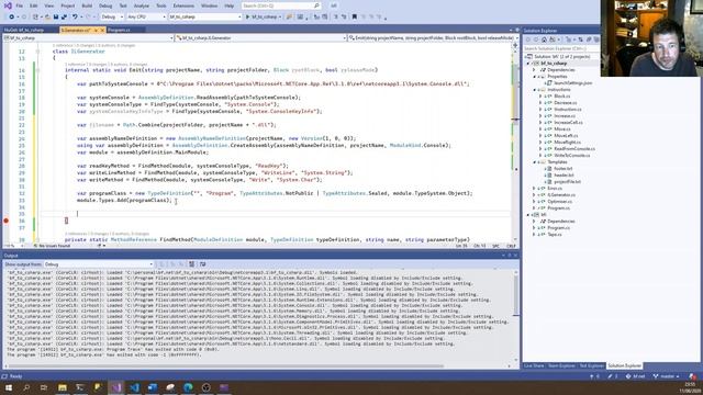 Programming a bf.net compiler using C# - Episode 9 Part 2 - IL - Our first IL code program. смотреть онлайн