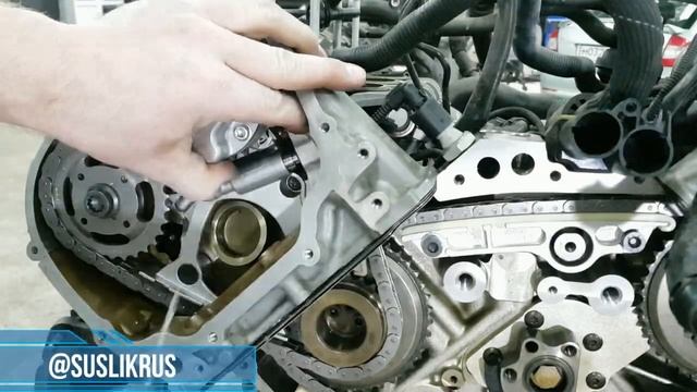 Полное обновление цепного привода на двигателе V6 AUDI смотреть онлайн