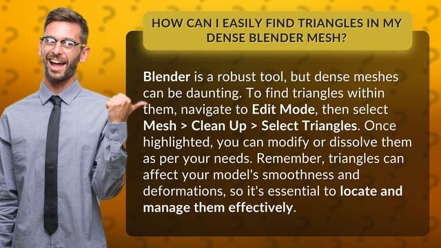 How Can I Easily Find Triangles in My Dense Blender Mesh? смотреть онлайн