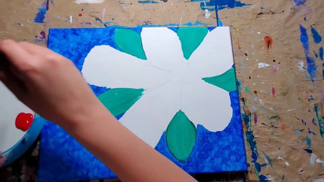 How To Paint A Tropical Flower | Step by Step Painting Tutorial смотреть онлайн