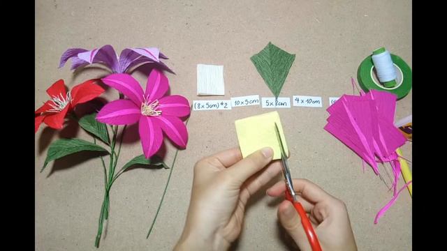 Como hacer flores de papel (clematis) Super faciles y rapidas | DIY Manualidades #12 смотреть онлайн