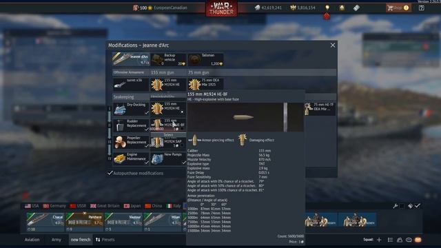 Jeanne d'Arc - Update La Royale 3rd Dev Server - War Thunder смотреть онлайн