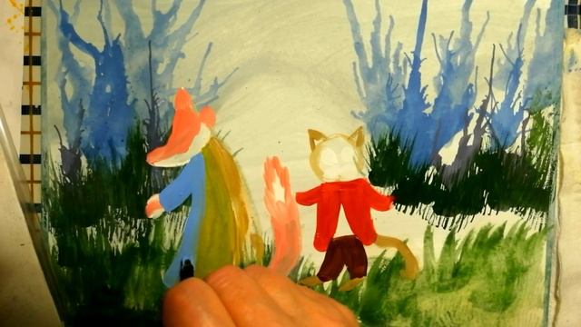 Как нарисовать лису Алису и кота Базилио смотреть онлайн