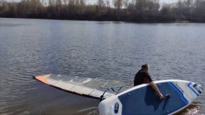 Gladiator 11'6» Windsup - надувная доска  для SUP и WIND серфинга! Обзор и тест!