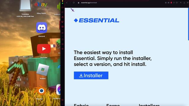 How to Install Essential MOD Installer, English Tutorial, for Minecraft Fans смотреть онлайн