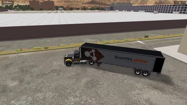 BeamNG.drive - A demo of my recent dryvan trailer door mod смотреть онлайн