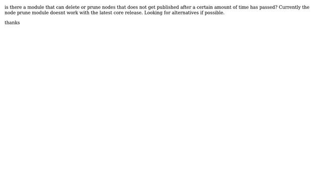 Drupal: What module lets you delete a node after a specific time if its unpublished? смотреть онлайн