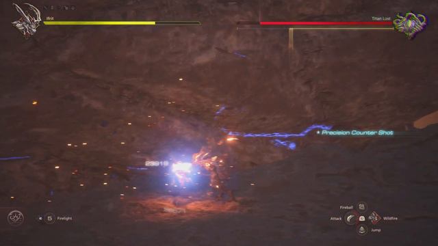 Final Fantasy 16: Clive Vs Titan Boss Fight