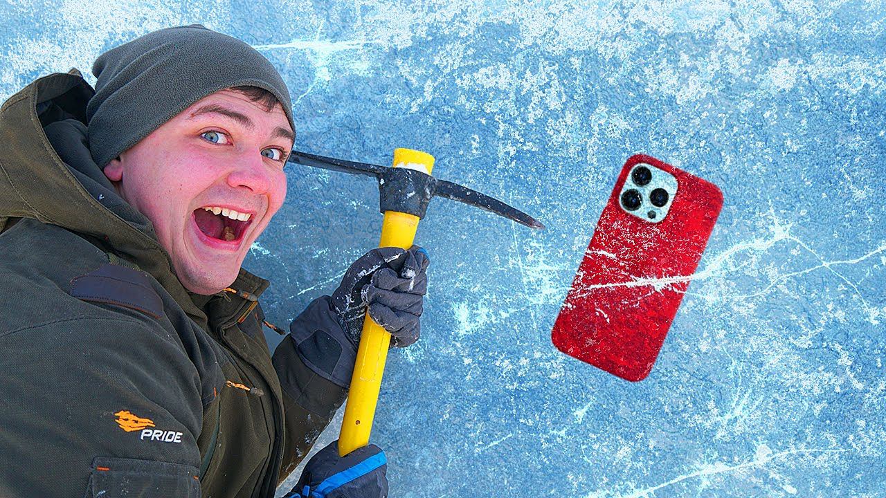 Эти жуткие находки мы нашли во льдах, где затонул айфон! смотреть онлайн