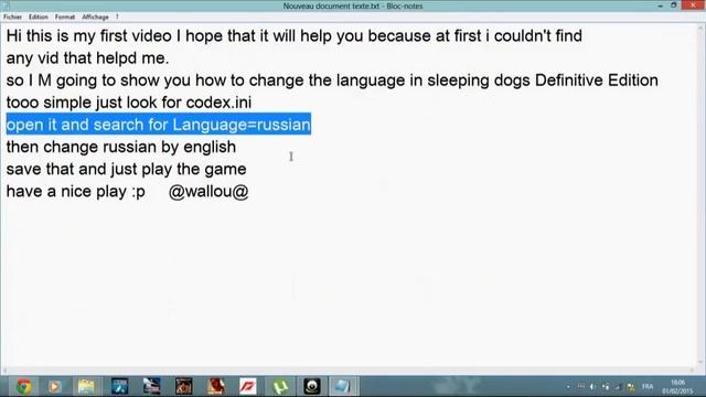 change the language in sleeping dogs Definitive Edition смотреть онлайн