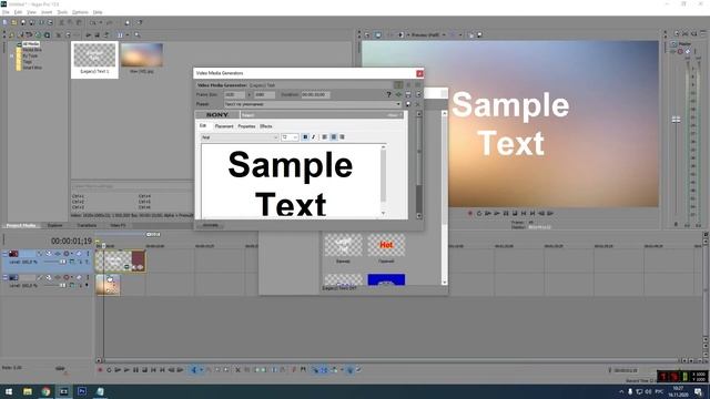 Как наложить текст на видео в Sony Vegas Pro смотреть онлайн