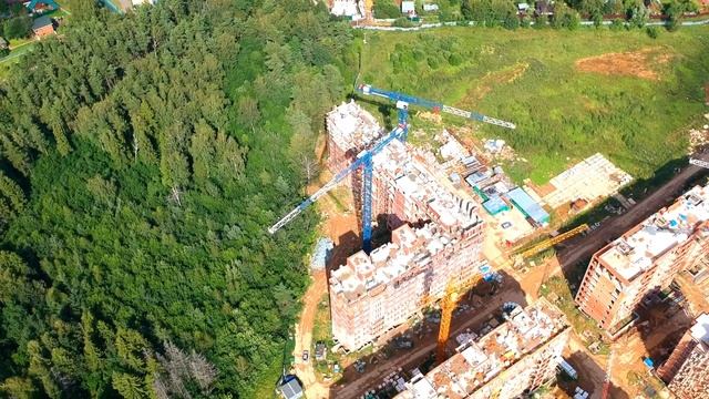 ЖК Видный город. Строительство. Видео с квадрокоптера. Июль 2019 смотреть онлайн
