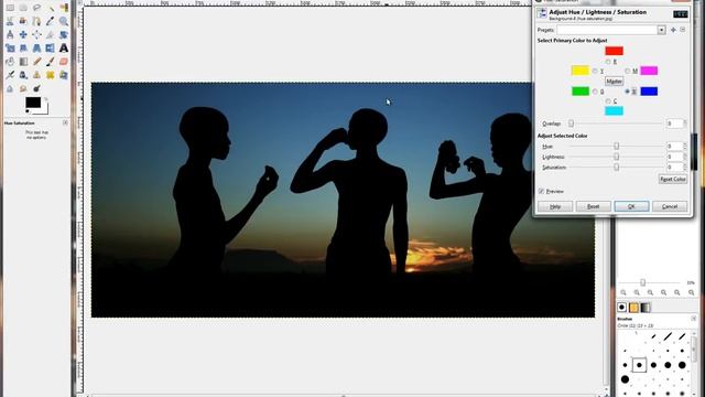 Gimp - Lesson - 02 - Hue Saturation смотреть онлайн