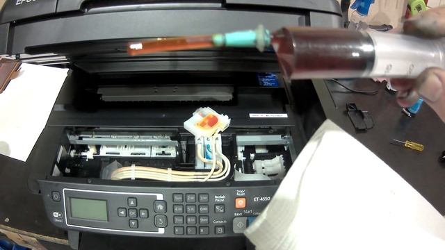 EPSON ET 4550 how to clear blocked printhead. Eco Tank смотреть онлайн