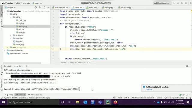TrueCaller using Django Part-04 | Track Phone Number using Python |Technical Warehouse смотреть онлайн