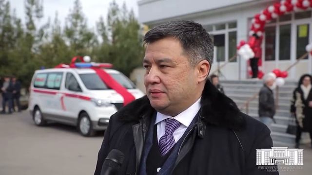 Вручение автомобиля скорой помощи для детского отд. НИИ Гематологии Ташкент - Wondernet Express смотреть онлайн