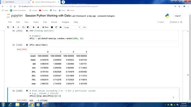 Python Working with Data Part III смотреть онлайн