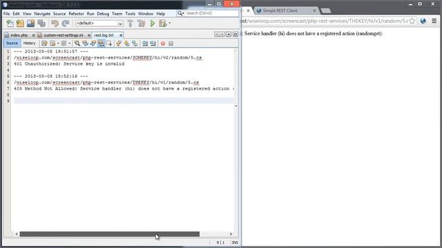 WiseLoop PHP REST Services - Logging and Caching смотреть онлайн