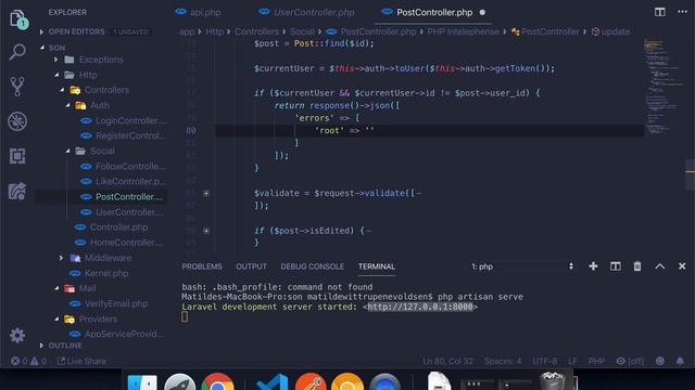 #Laravel how to make a social network with #Vue | Tidying up Post Controller смотреть онлайн
